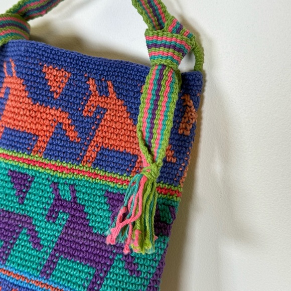 NWT Guatemala Hand Woven Bag Adjustable Strap Crossbody or shoulder Colorful - Picture 6 of 12